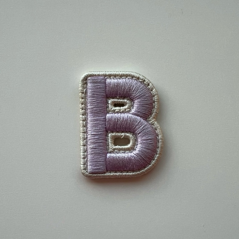 Stoney Clover Lane Rolled Embroidery Letter B Patch